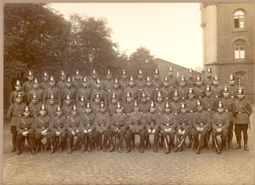 Mitglieder der Reiterstaffel 1928
