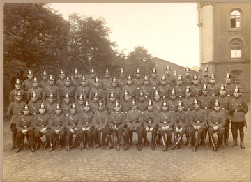 Mitglieder der Reiterstaffel 1928