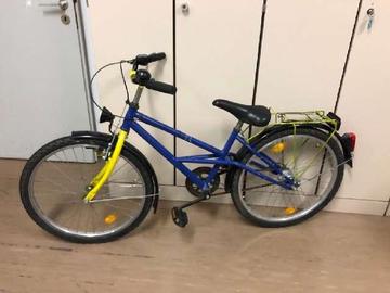 Kinderfahrrad gelb/blau 202000664365