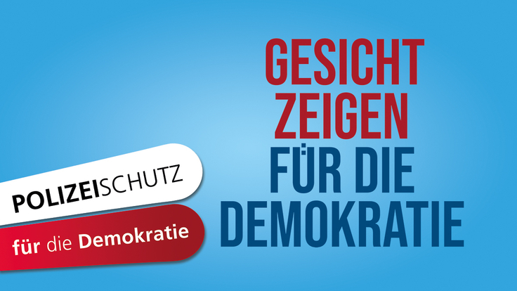 Polizeischutz Demokratie